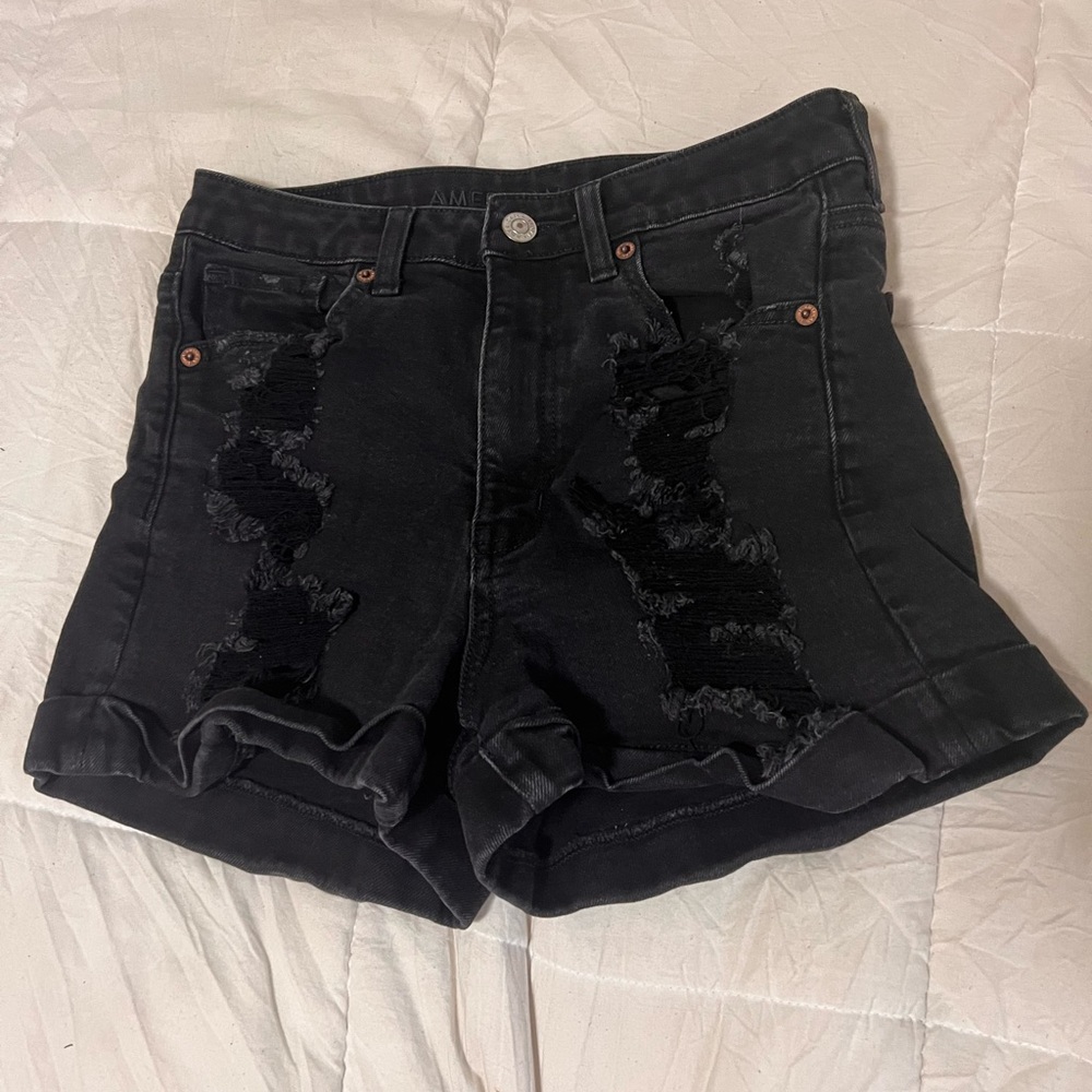 American Eagle Black Jean Shorts